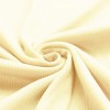 Rib Knit Jersey Fabric Pastel Yellow