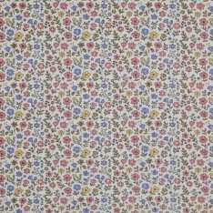 Breitcord Rippjersey Stoff - Retro Blume