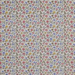 Dzianina Prążkowana Szeroki - Retro Kwiat