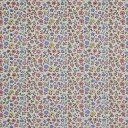 Breitcord Rippjersey Stoff - Retro Blume