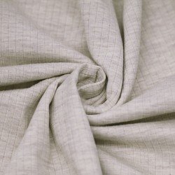 Wide Drop Needle Rib Fabric (5mm Wide) Beige Melange