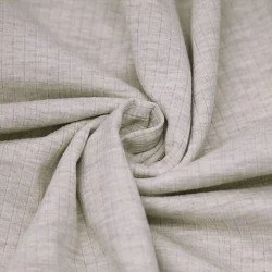 Wide Drop Needle Rib Fabric (5mm Wide) Beige Melange