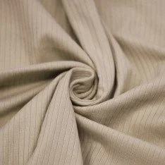 Breitcord Rippjersey Stoff (5mm Breit) Dunkel Beige Breitcord Rippjersey Stoff (5mm Breit) Dunkel Beige