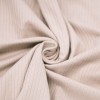 Brede Rib Jersey Stof (5mm Breed) Licht Beige