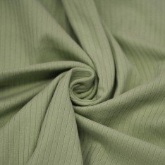 Wide Drop Needle Rib Fabric (5mm Wide) Olive
