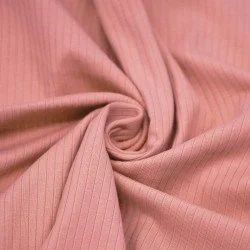 Wide Drop Needle Rib Fabric (5mm Wide) Summer Pink