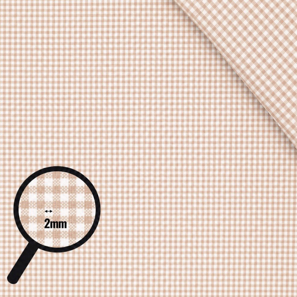 Tessuto Zephir Di Cotone 2mm Beige Tessuto Zephir Di Cotone 2mm Beige