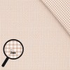 Cotton Gingham Fabric 2mm Beige
