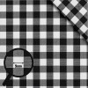 Cotton Gingham Fabric 9mm Black