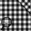 Cotton Gingham Fabric 9mm Black