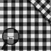 Cotton Gingham Fabric 9mm Black Cotton Gingham Fabric 9mm Black - (Deco Fabrics)