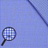Cotton Gingham Fabric 2mm Cobalt