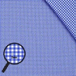 Cotton Gingham Fabric 2mm Cobalt Cotton Gingham Fabric 2mm Cobalt