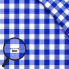 Cotton Gingham Fabric 9mm Cobalt