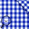 Cotton Gingham Fabric 9mm Cobalt Cotton Gingham Fabric 9mm Cobalt - (Deco Fabrics)