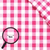 Tkaniny w Kratę Gingham 9mm Fuksja