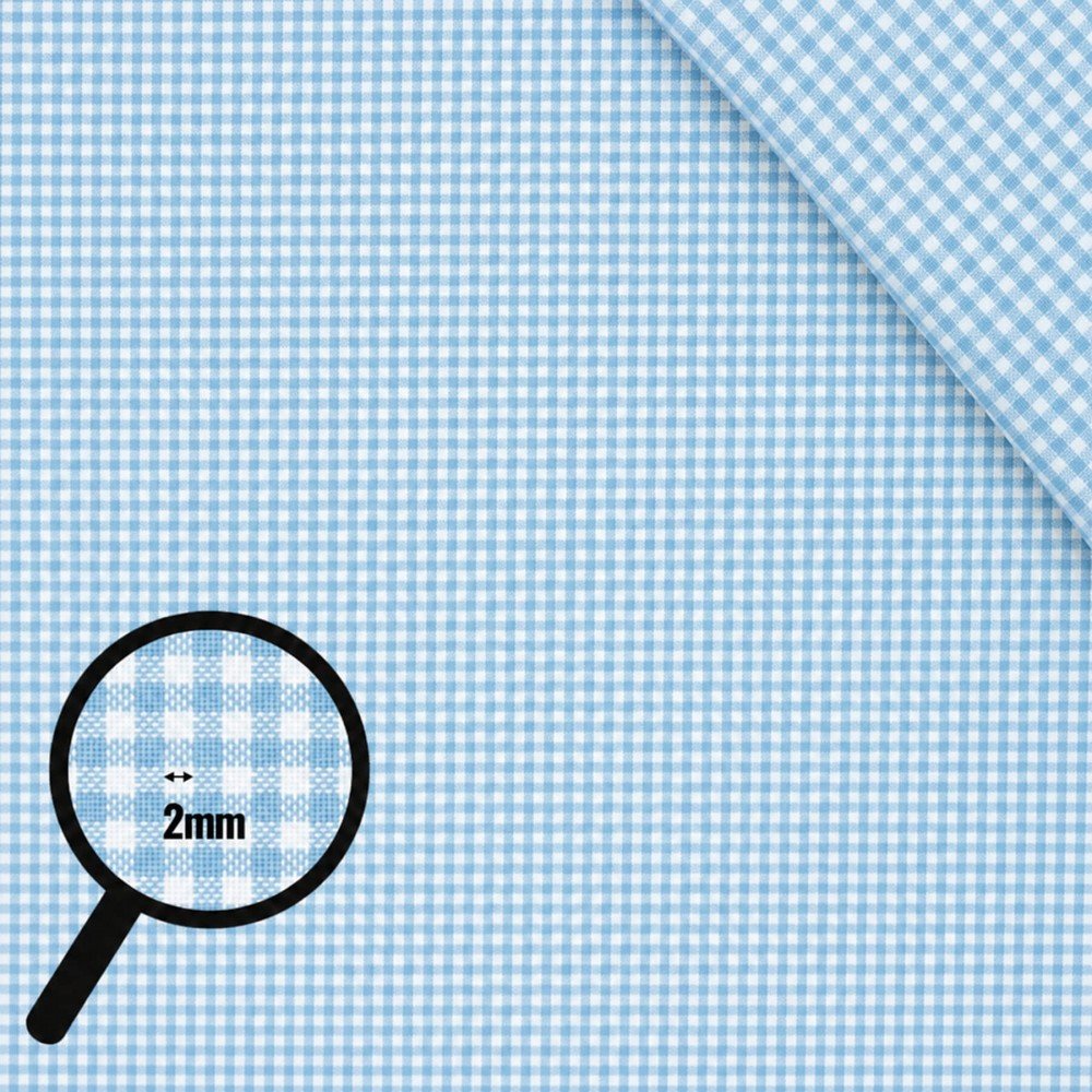 Tessuto Zephir Di Cotone 2mm Blu Chiaro Tessuto Zephir Di Cotone 2mm Blu Chiaro