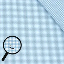Vichy Karo Stoff 2mm Hellblau