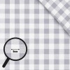 Tissu Coton Vichy 9mm Gris Clair