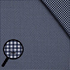 Cotton Gingham Fabric 2mm Navy
