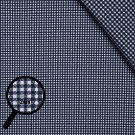 Cotton Gingham Fabric 2mm Navy