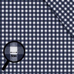 Boerenbont Ruit Stof 4mm Marine