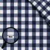 Cotton Gingham Fabric 9mm Navy
