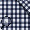 Cotton Gingham Fabric 9mm Navy - (Deco Fabrics)