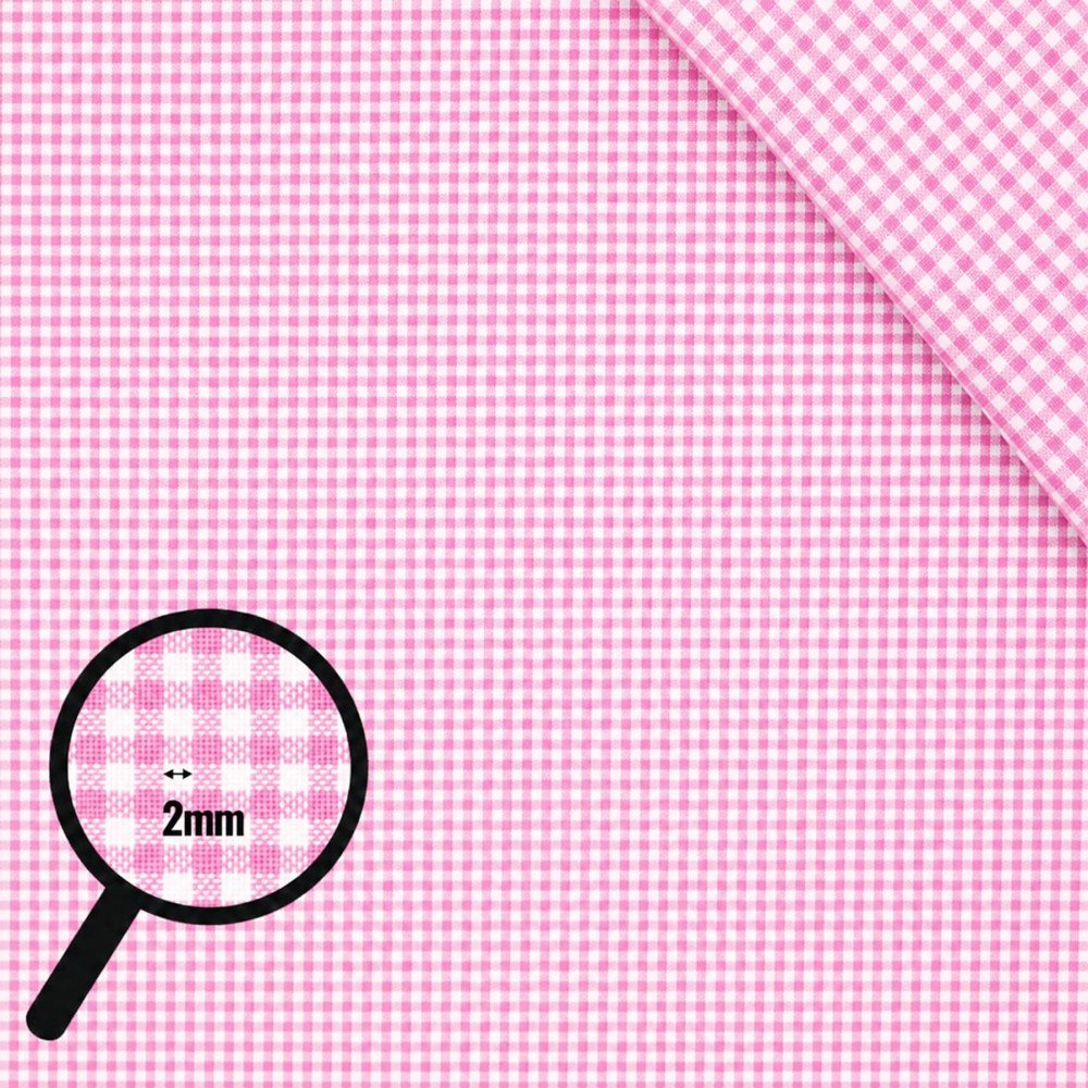 Tessuto Zephir Di Cotone 2mm Rosa Tessuto Zephir Di Cotone 2mm Rosa