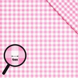 Cotton Gingham Fabric 4mm Pink Cotton Gingham Fabric 4mm Pink