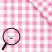 Cotton Gingham Fabric 9mm Pink Cotton Gingham Fabric 9mm Pink - (Deco Fabrics)