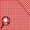 Tkaniny w Kratę Gingham 4mm Czerwony Tkaniny Dekoracyjne