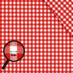 Cotton Gingham Fabric 4mm Red Cotton Gingham Fabric 4mm Red