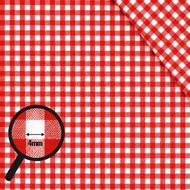 Vichy Karo Stoff 4mm Rot 