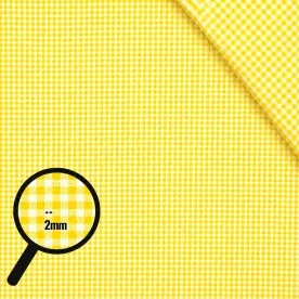 Tessuto Zephir Di Cotone 2mm Giallo