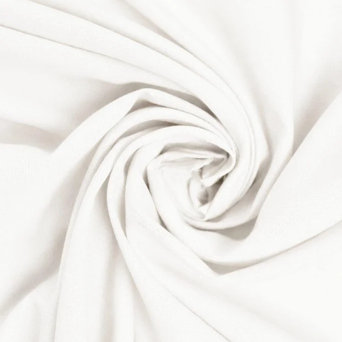 Tessuto Voile di Cotone Ecru, 145 cm Tessuto Voile Di Cotone Ecru - (Deco Tessuti)