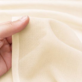 Cotton Voile Fabric Natural Beige