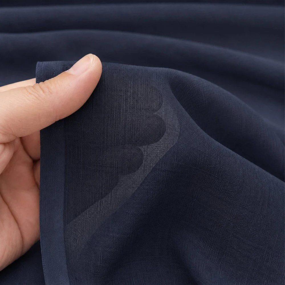 Cotton Voile Fabric Navy