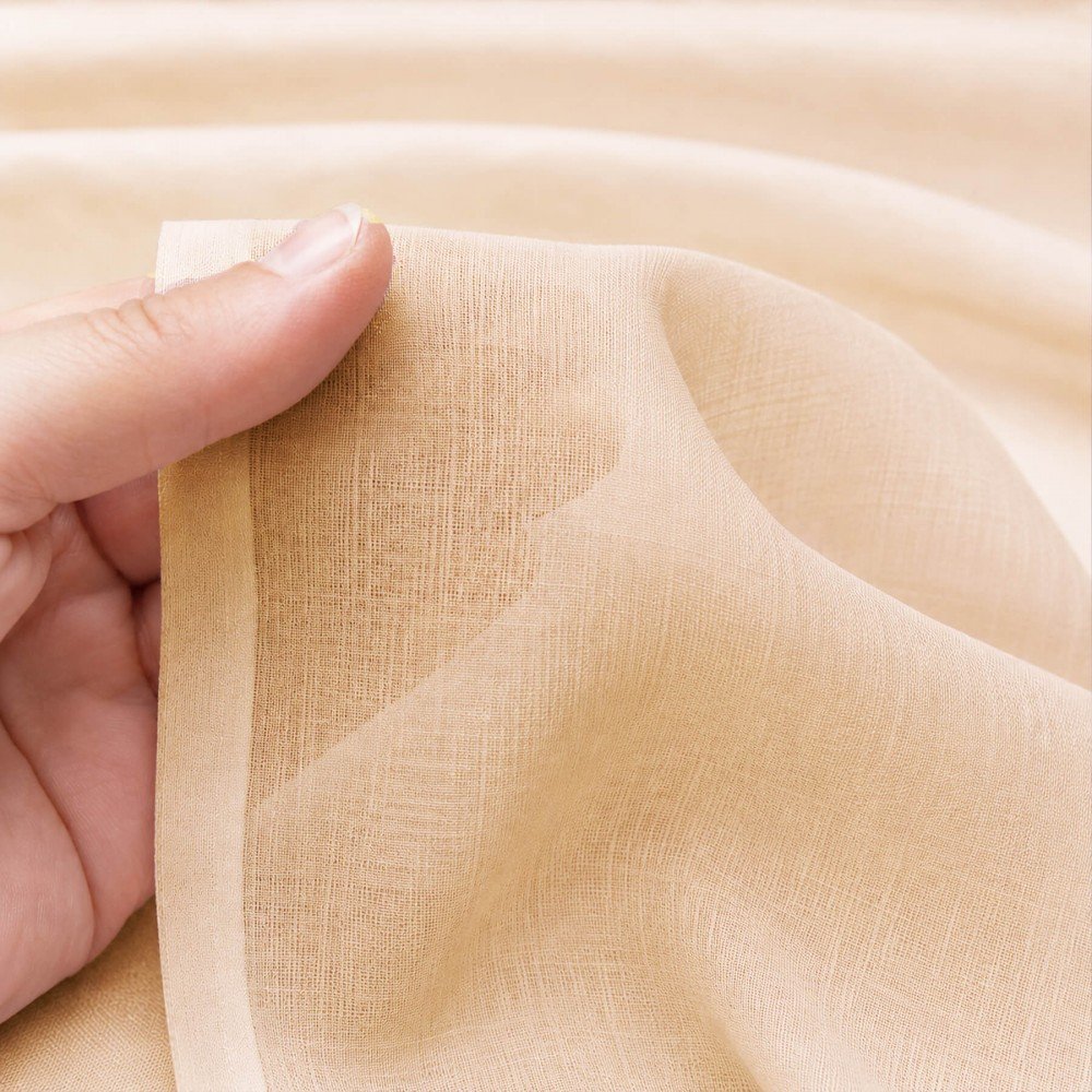 Tessuto Voile Di Cotone Sabbia Beige Tessuto Voile Di Cotone Sabbia Beige