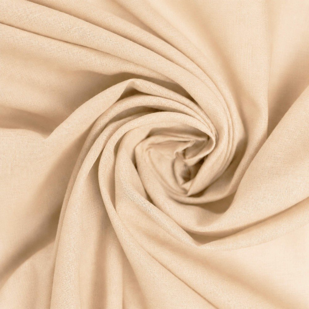 Tessuto Voile Di Cotone Sabbia Beige Tessuto Voile Di Cotone Sabbia Beige