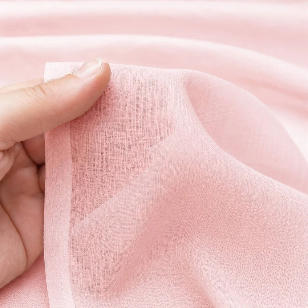 Cotton Voile Fabric Soft Pink