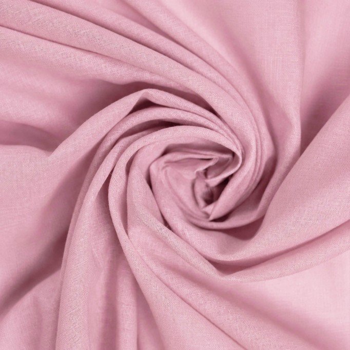 Voile Katoen Stof Vintage Roze - (Katoenen Poplin Stoffen)