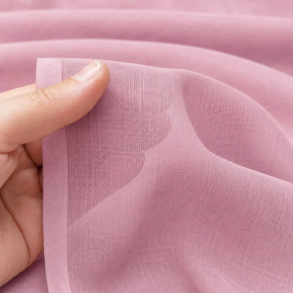 Cotton Voile Fabric Vintage Pink