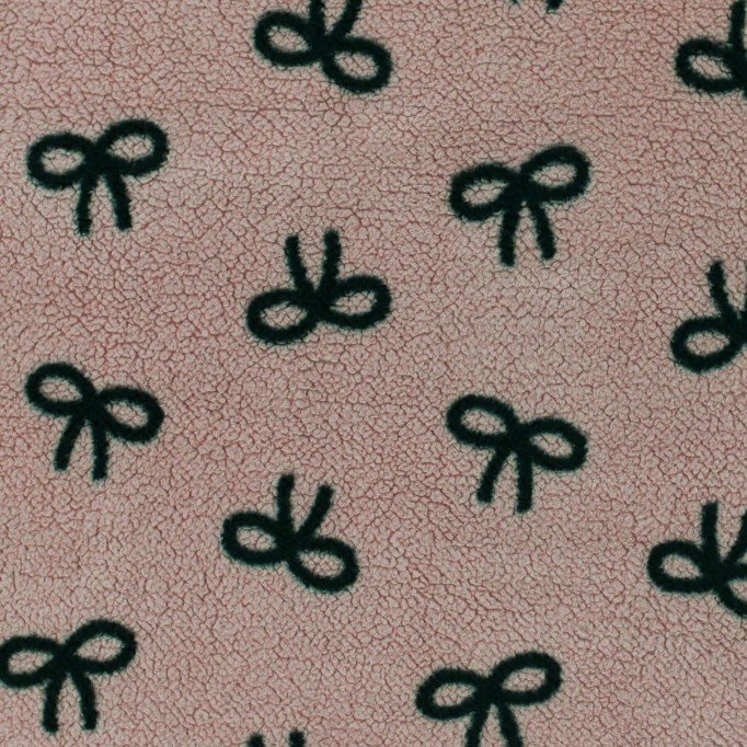 Curly Teddy Fabric Brown With Black Bow Tie Curly Teddy Fabric Brown With Black Bow Tie - (Curly Teddy Fabric)