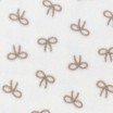 Curly Teddy Fabric Natural With Beige Bow Tie - (Curly Teddy Fabric)