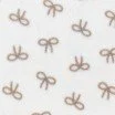 Curly Teddy Fabric Natural Beige with Bow Tie Print Curly Teddy Fabric Natural With Beige Bow Tie - (Curly Teddy Fabric)