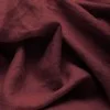 Fine Linen Fabric (Stone Washed) Bordeaux
