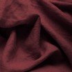 Fine Linen Fabric (Stone Washed) Bordeaux - (Deco Fabrics)
