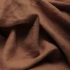 Fine Linen Fabric (Stone Washed) Light Brown