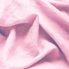 Tissu De Lin Fin (Stone Washed) Rose Clair